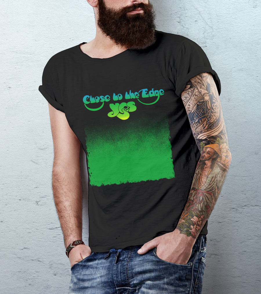 Close To The Edge Yes Logo Green Gradient T-Shirt