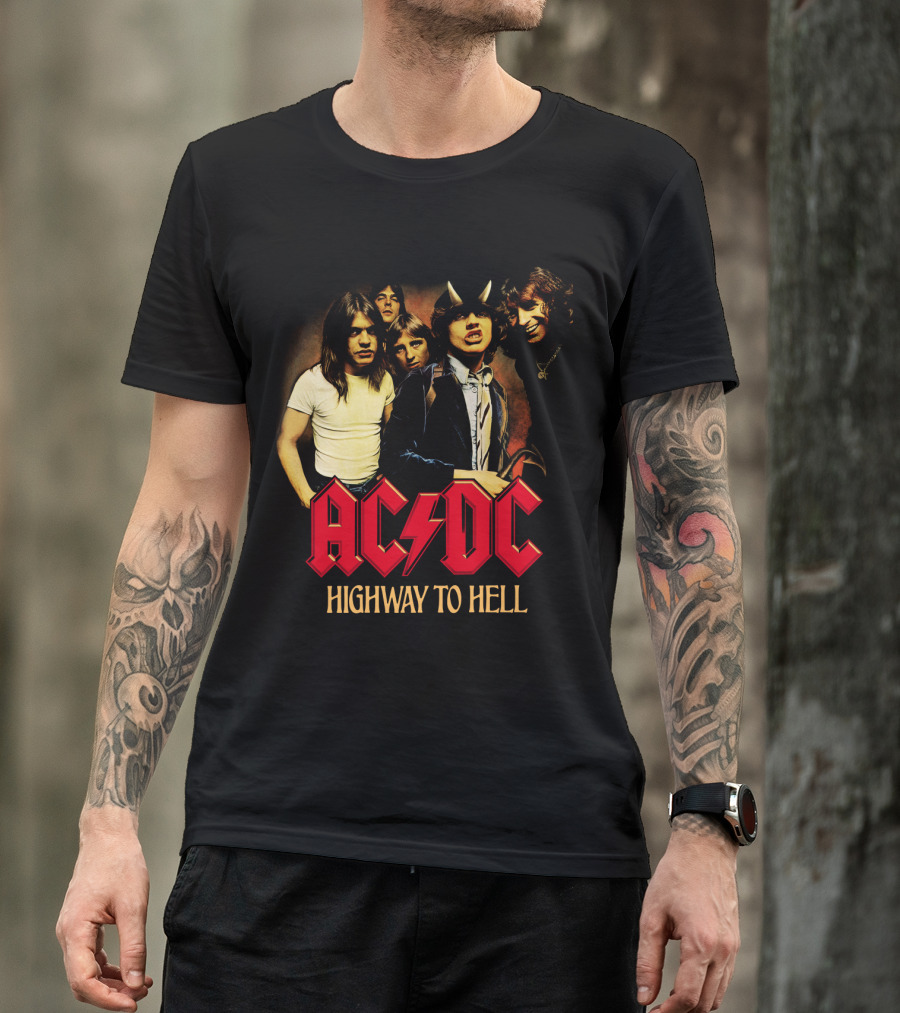 Acdc Highway To Hell Band Members T-Shirt