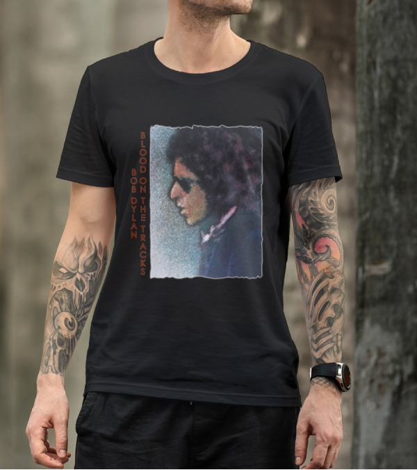 Bob Dylan Blood On The Tracks Album Cover T-Shirt