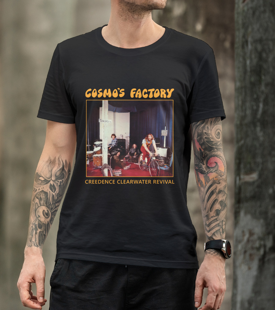 Creedence Clearwater Revival Cosmo's Factory Album 1970 Band Photo T-Shirt