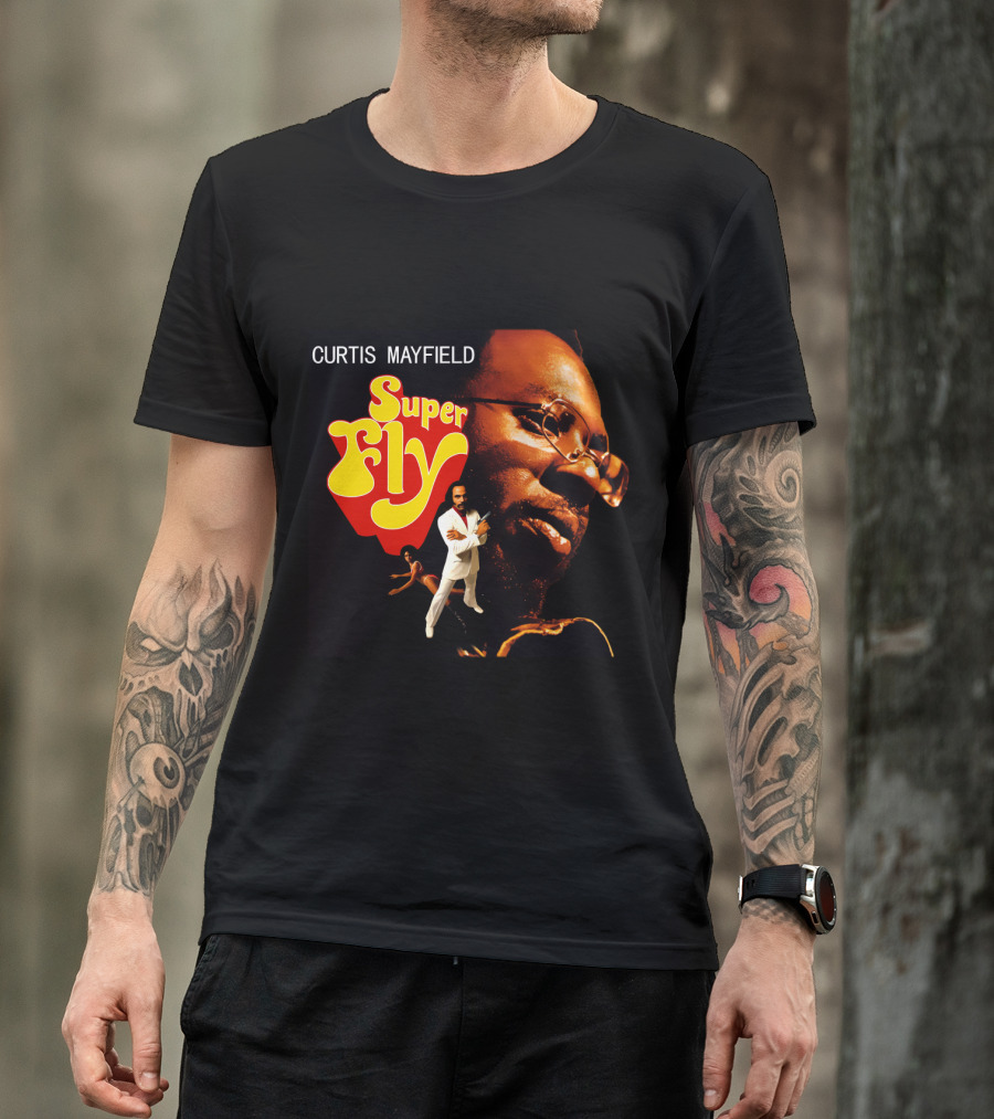 Curtis Mayfield Super Fly Classic Album Cover T-Shirt