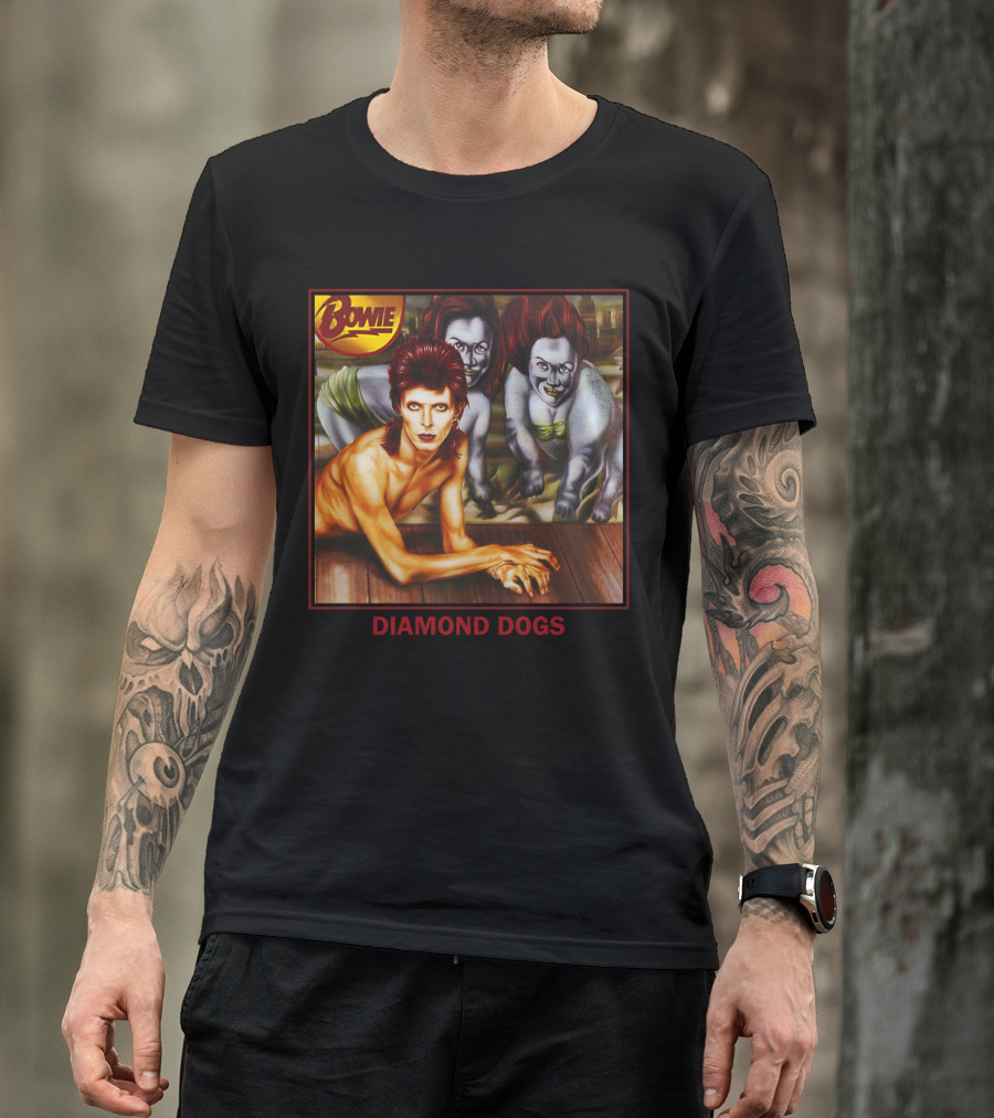 Bowie Diamond Dogs Album Cover T-Shirt