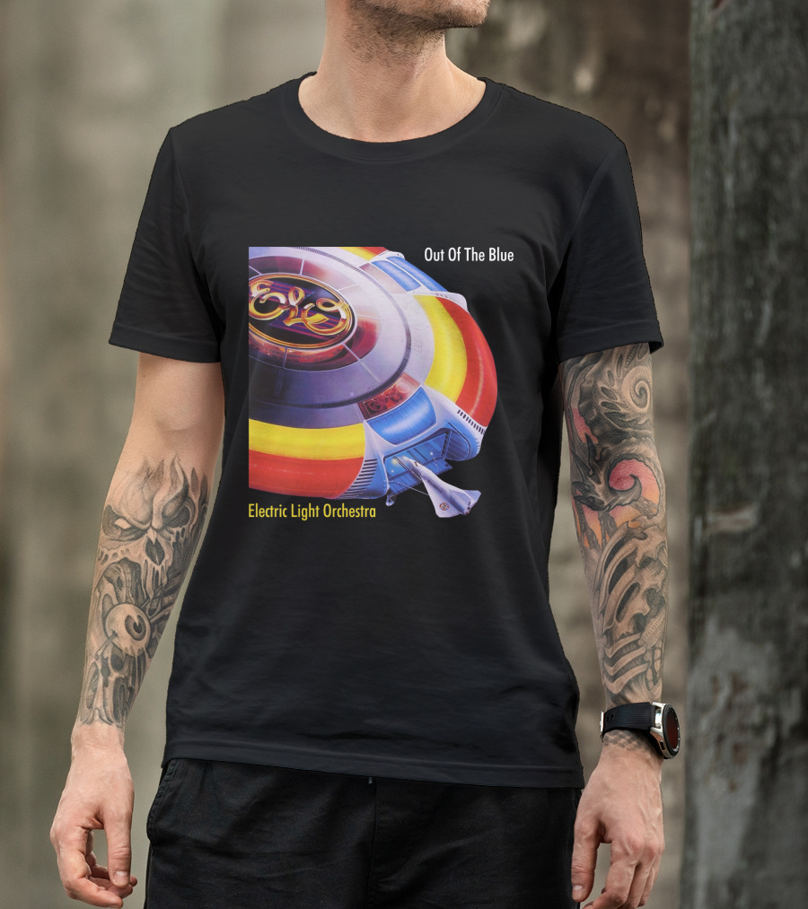 ELO Electric Light Orchestra Out Of The Blue Spaceship T-Shirt