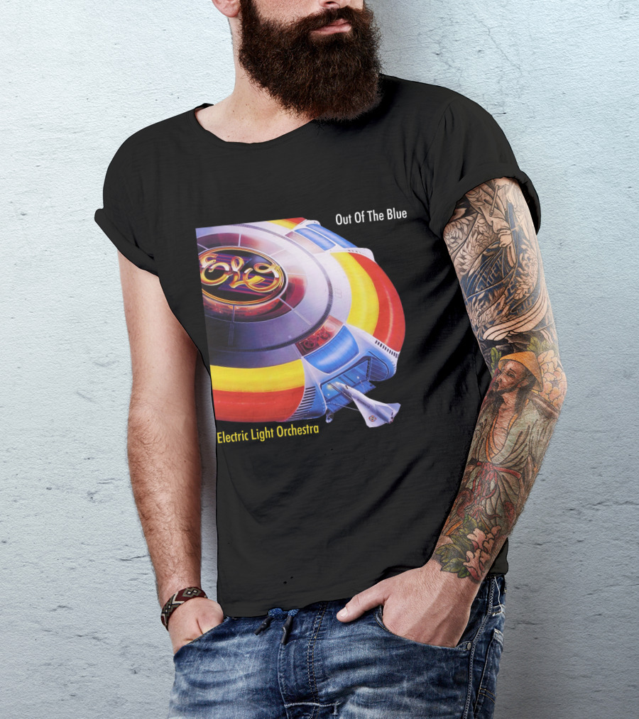 ELO Electric Light Orchestra Out Of The Blue Spaceship T-Shirt