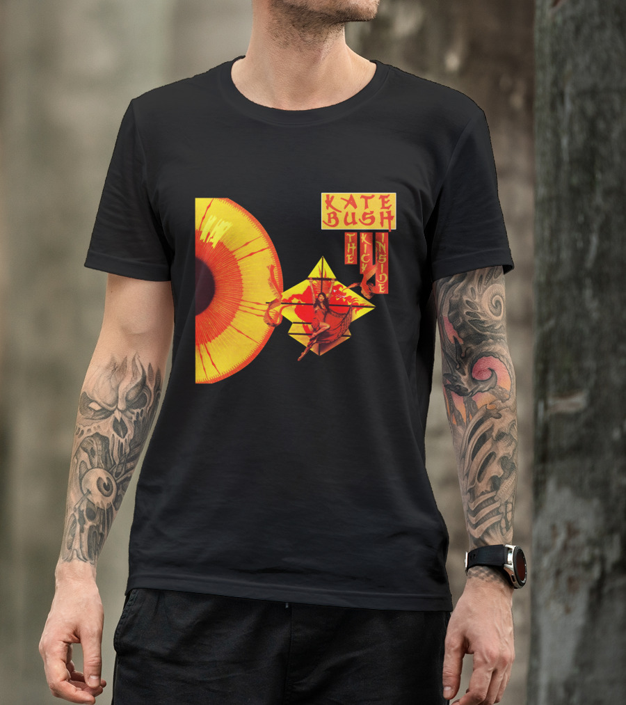 Kate Bush The Kick Inside Eye Graphic With Yellow And Red T-Shirt