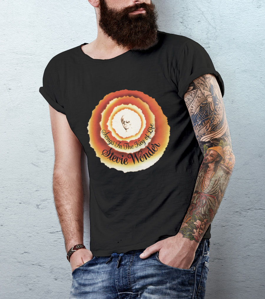 Stevie Wonder Songs In The Key Of Life Vintage Circular T-Shirt