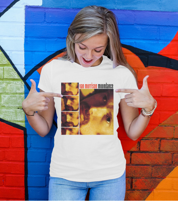 Van Morrison Moondance 1970 Album Cover T-Shirt