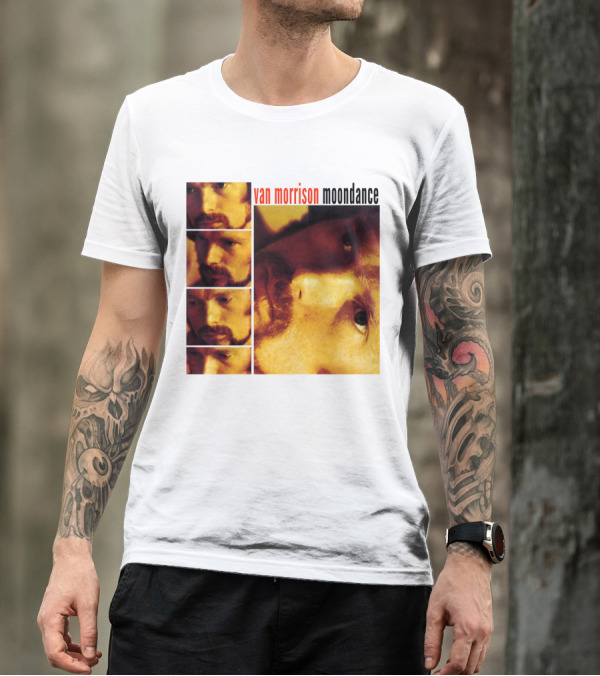 Van Morrison Moondance 1970 Album Cover T-Shirt