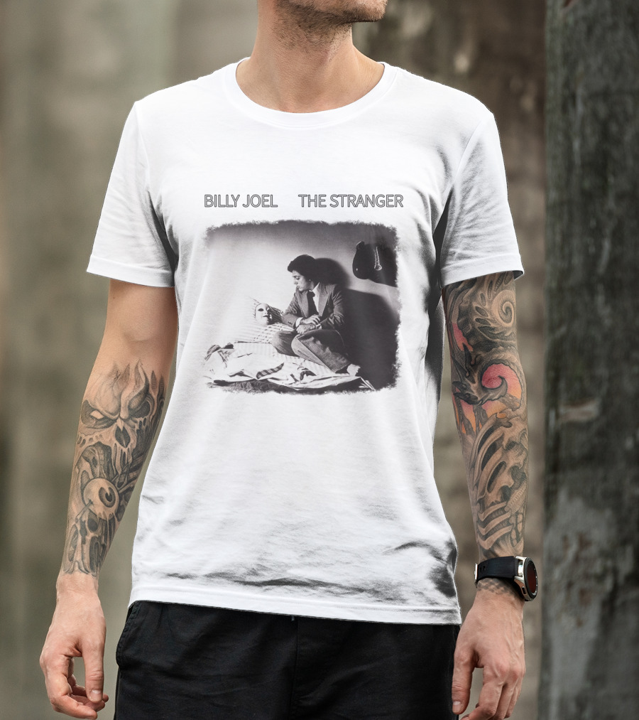 Billy Joel The Stranger Album Cover Sitting On Bed With Mask T-Shirt