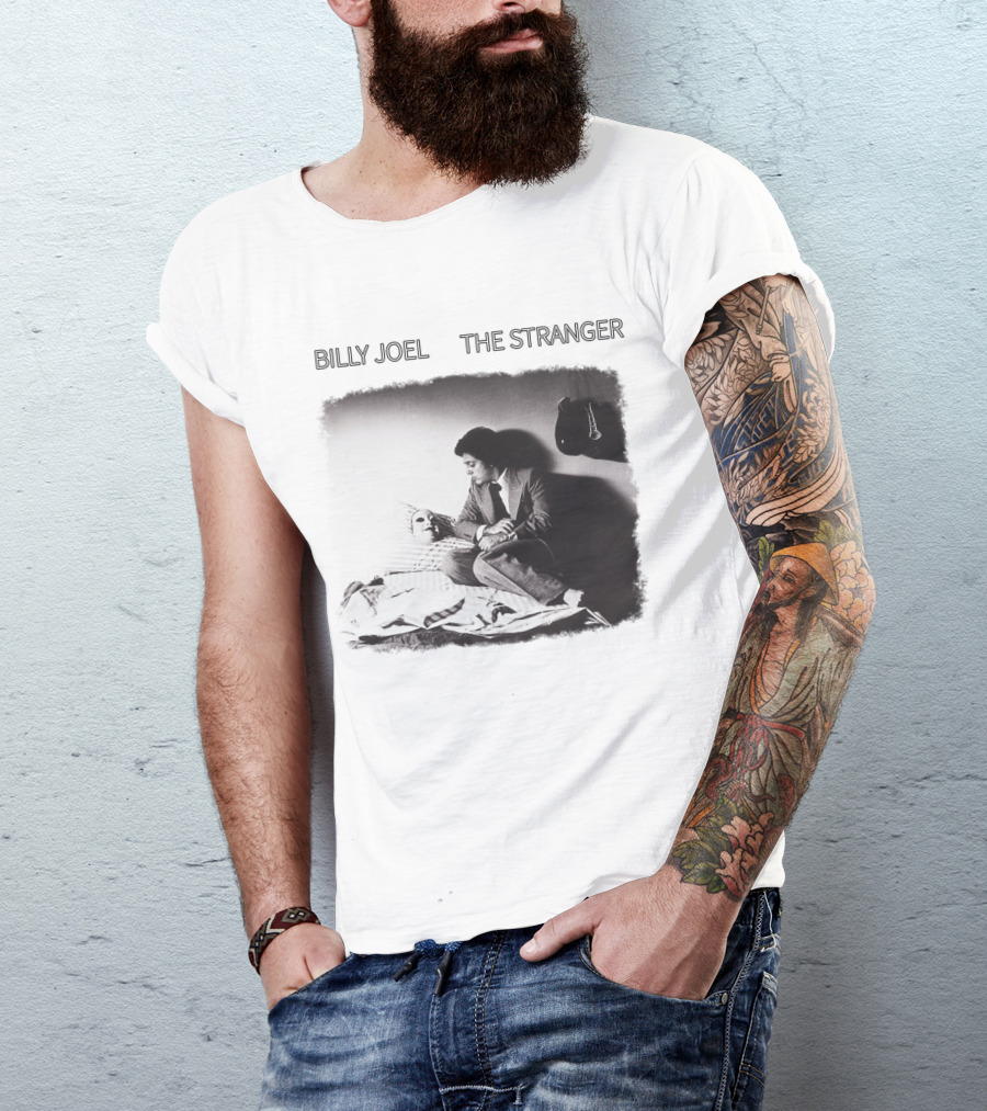 Billy Joel The Stranger Album Cover Sitting On Bed With Mask T-Shirt