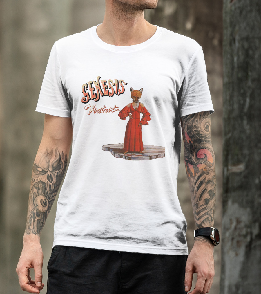 GENESIS Foxtrot Fox Figure In Red Dress T-Shirt