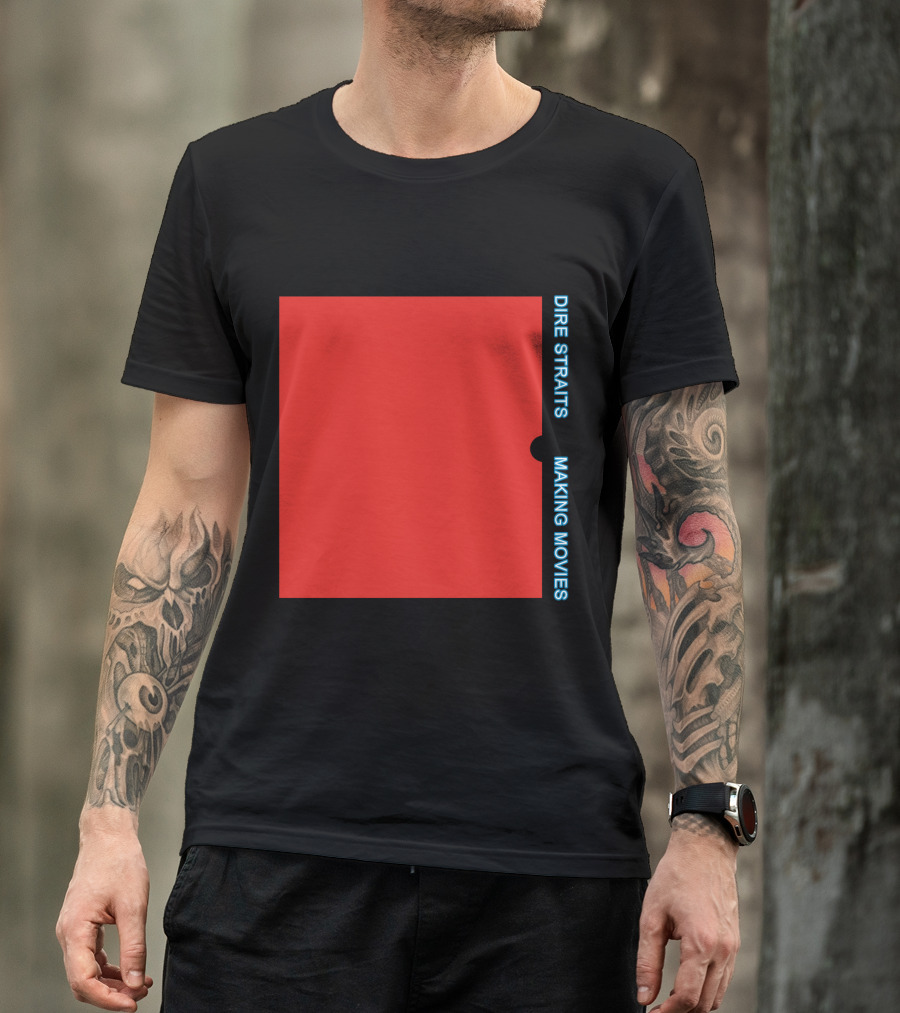 Dire Straits Making Movies Album Cover Red Rectangle T-Shirt