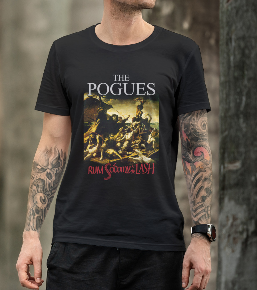 The Pogues Rum Sodomy And The Lash Album Cover Artwork T-Shirt