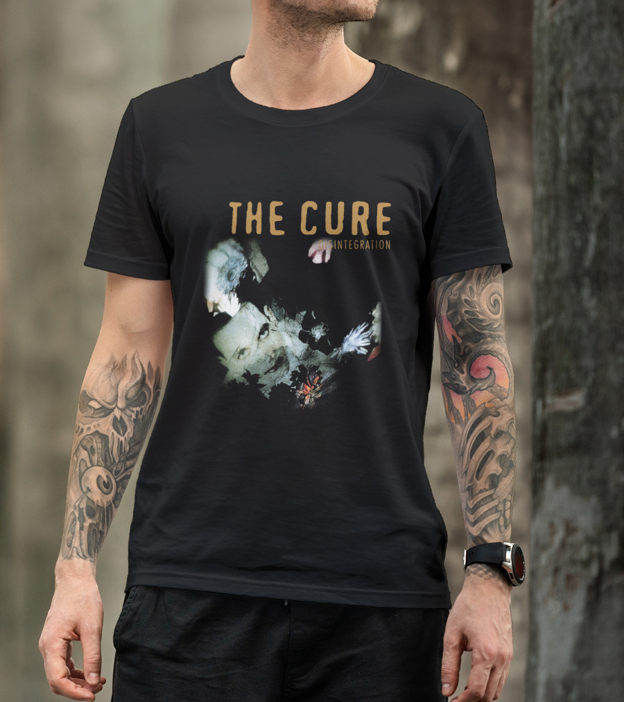 The Cure Disintegration Album Cover Floral Collage T-Shirt