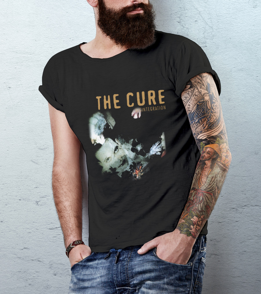 The Cure Disintegration Album Cover Floral Collage T-Shirt