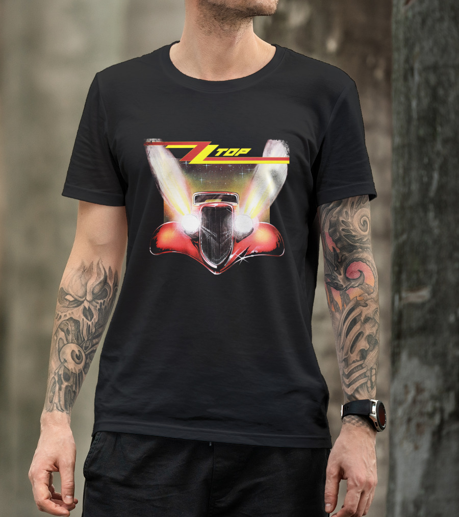 Zz Top Eliminator Hot Rod Album Cover Vintage 80S Band Merch T-Shirt