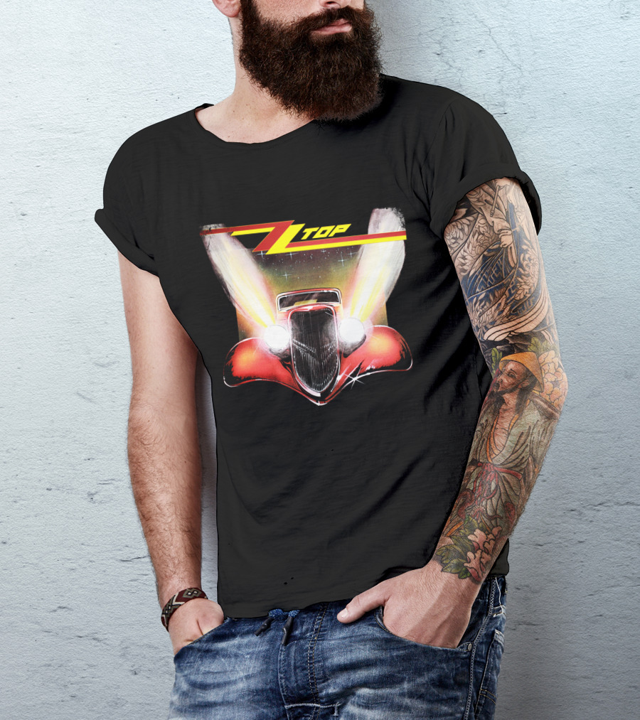 Zz Top Eliminator Hot Rod Album Cover Vintage 80S Band Merch T-Shirt