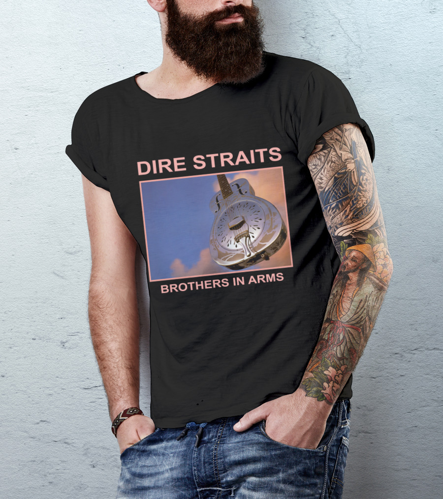 Dire Straits Brothers In Arms Steel Guitar T-Shirt
