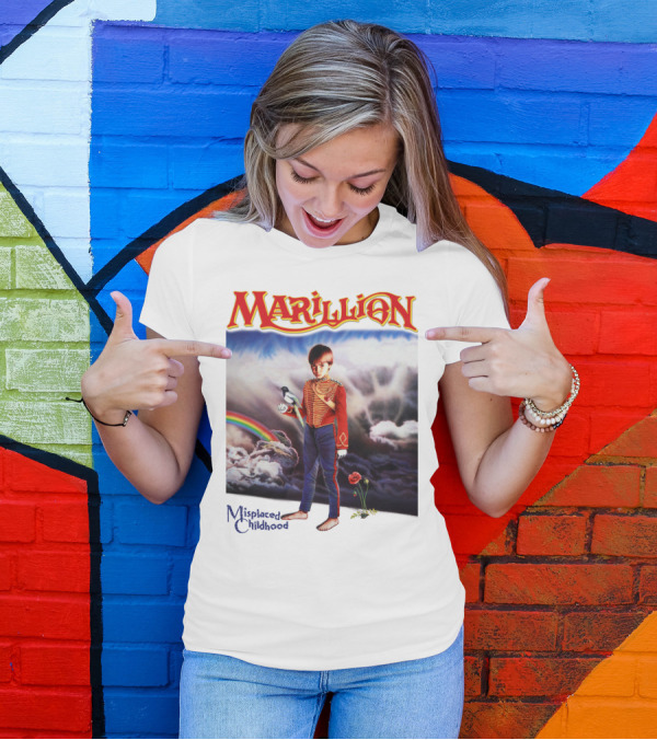 Marillion Misplaced Childhood Rainbow Cloudy Sky Soldier Boy T-Shirt