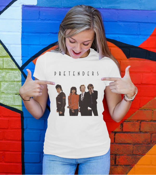 Pretenders Band Classic Album Cover Featuring Iconic Lineup T-Shirt