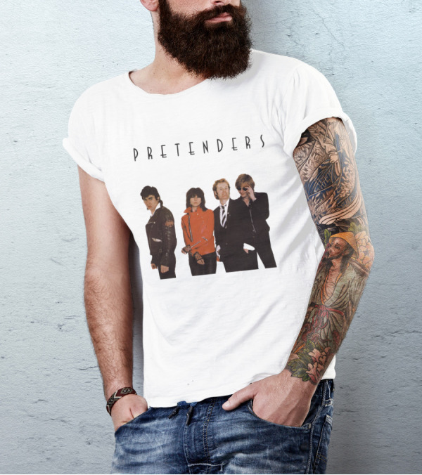 Pretenders Band Classic Album Cover Featuring Iconic Lineup T-Shirt