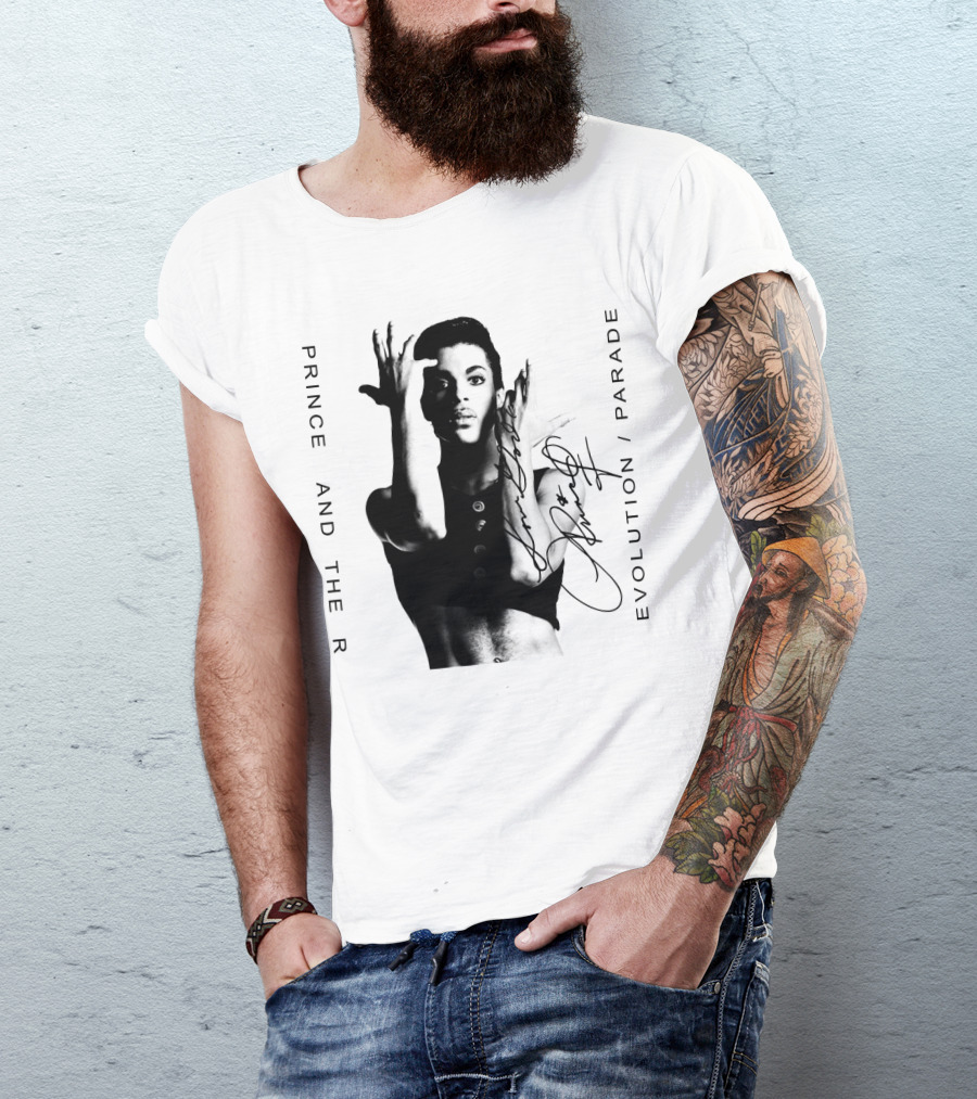 Prince And The Revolution Parade Signed Album Cover T-Shirt