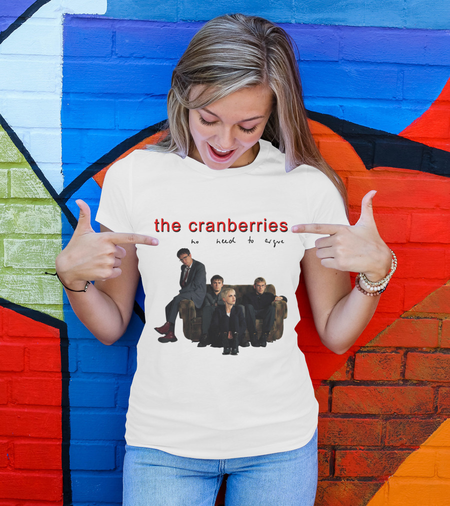 The Cranberries No Need To Argue Album Cover Sofa Band Members T-Shirt
