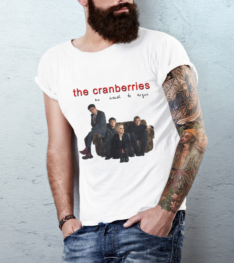 The Cranberries No Need To Argue Album Cover Sofa Band Members T-Shirt