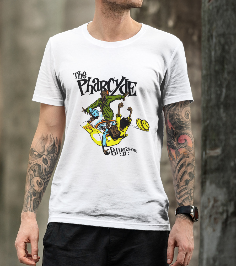 The Pharcyde Bizarre Ride Ii Cartoon Characters On Yellow Car T-Shirt