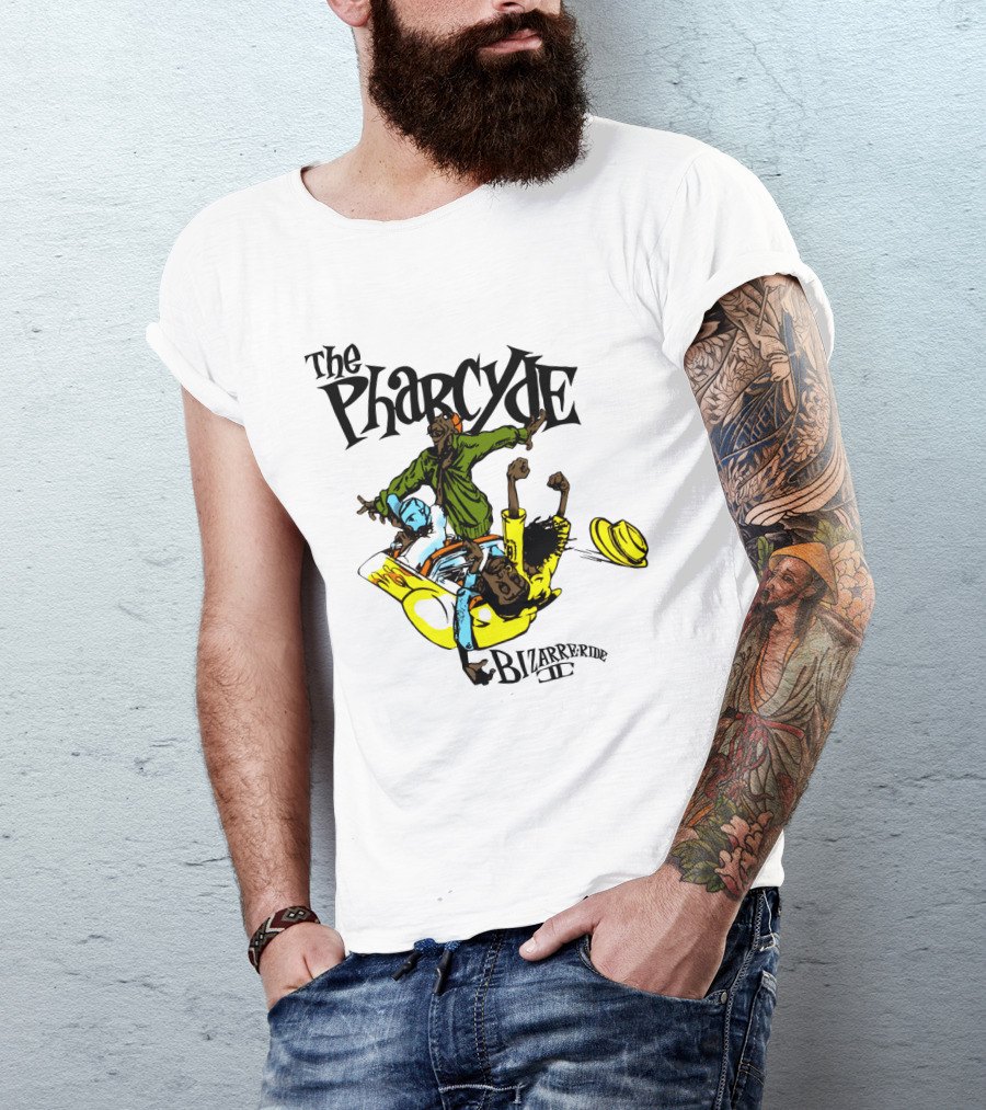 The Pharcyde Bizarre Ride Ii Cartoon Characters On Yellow Car T-Shirt