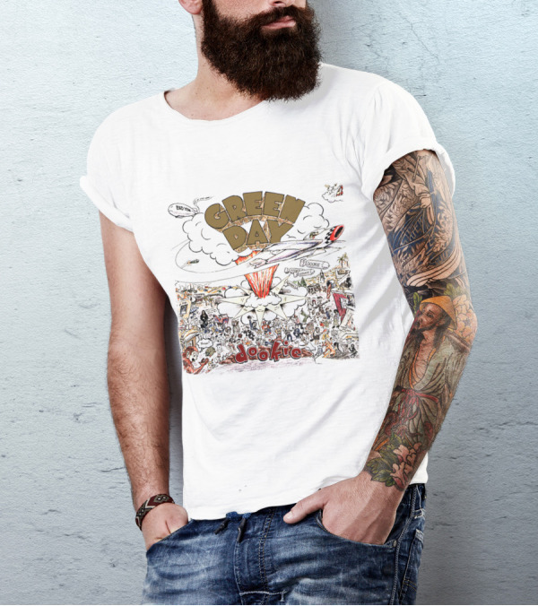 Green Day Dookie Album Cover Explosion T-Shirt