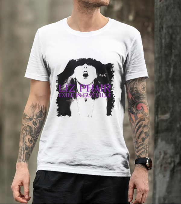 Liz Phair Exile In Guyville Bold Monochrome Portrait With Necklace T-Shirt