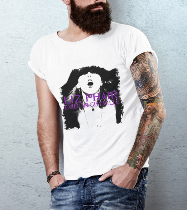 Liz Phair Exile In Guyville Bold Monochrome Portrait With Necklace T-Shirt