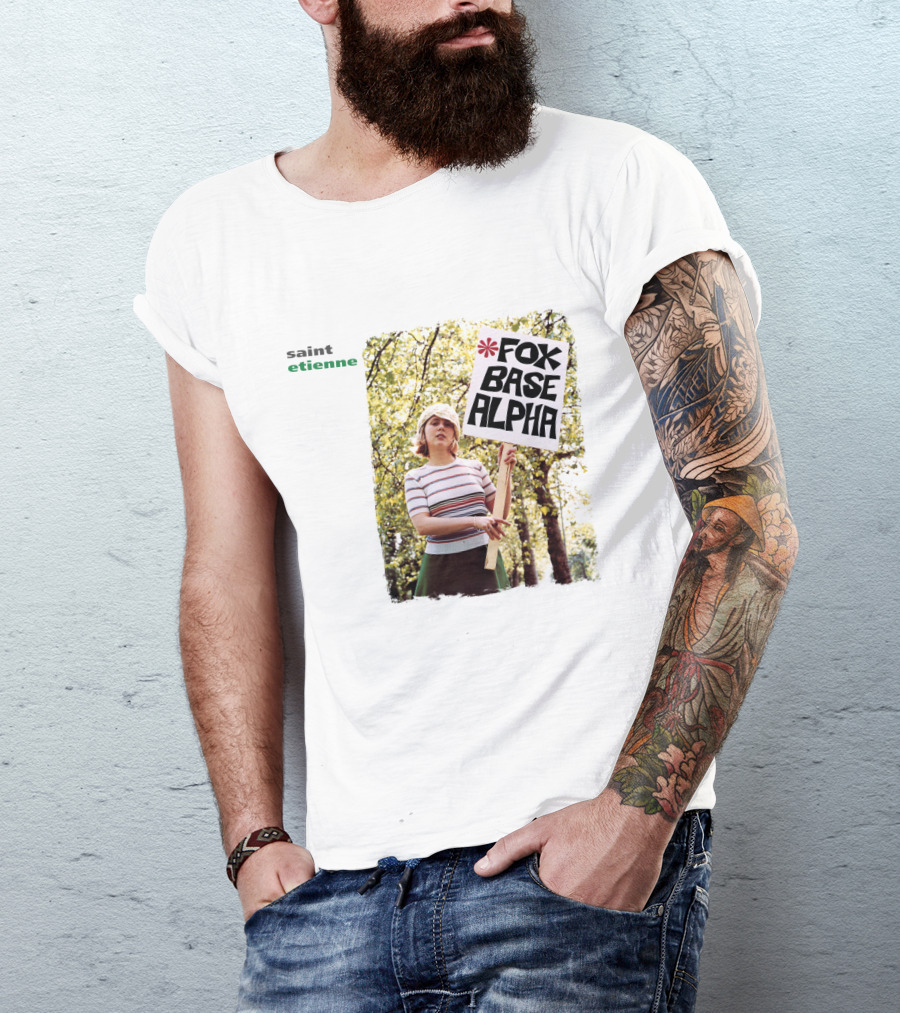 Saint Etienne Foxbase Alpha Woman Holding Sign T-Shirt