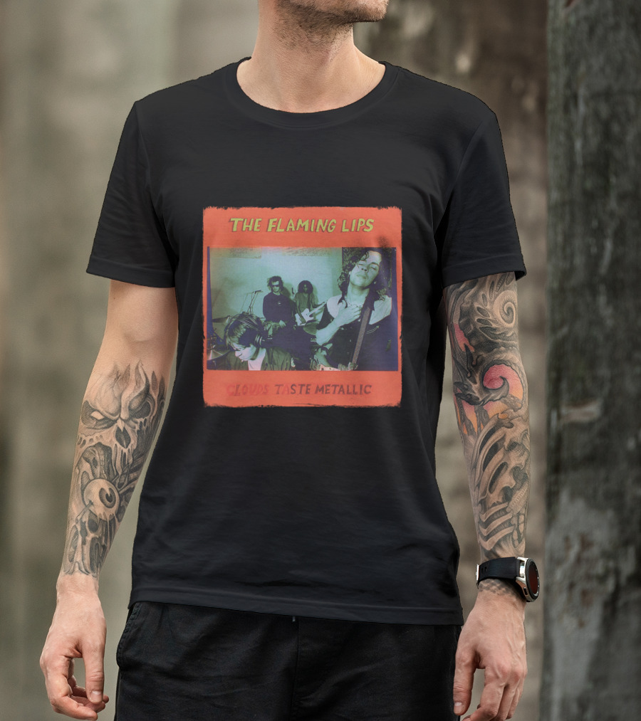 The Flaming Lips Clouds Taste Metallic Album Cover T-Shirt