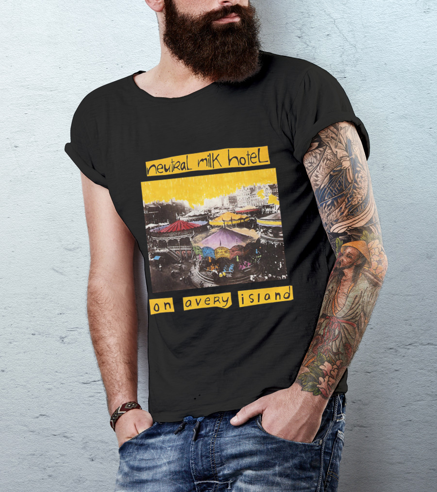 Neutral Milk Hotel Colorful Carousel On Avery Island T-Shirt
