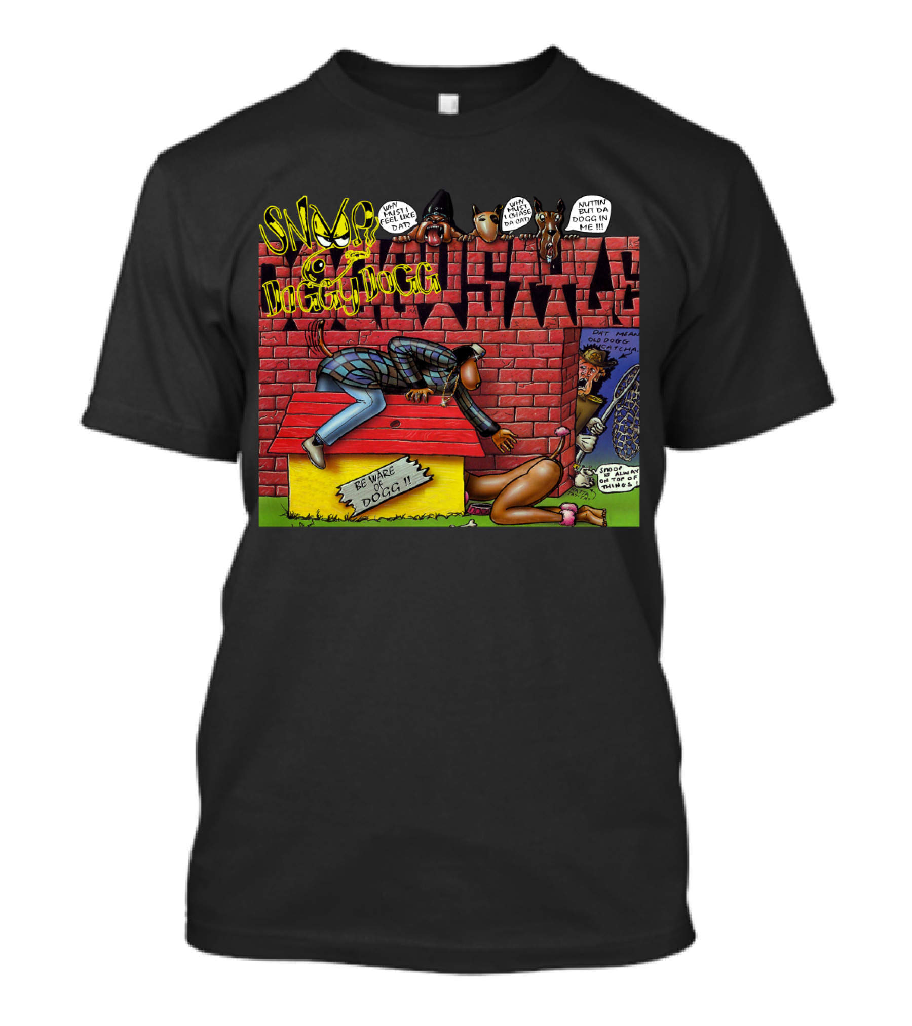 Snoop Doggy Dogg Doggystyle Album Cover Comic Be Ware Of Dogg 1993 T-Shirt