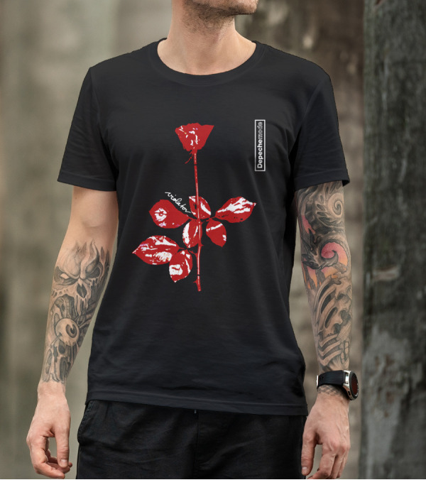Depeche Mode Violator Album Red Rose T-Shirt