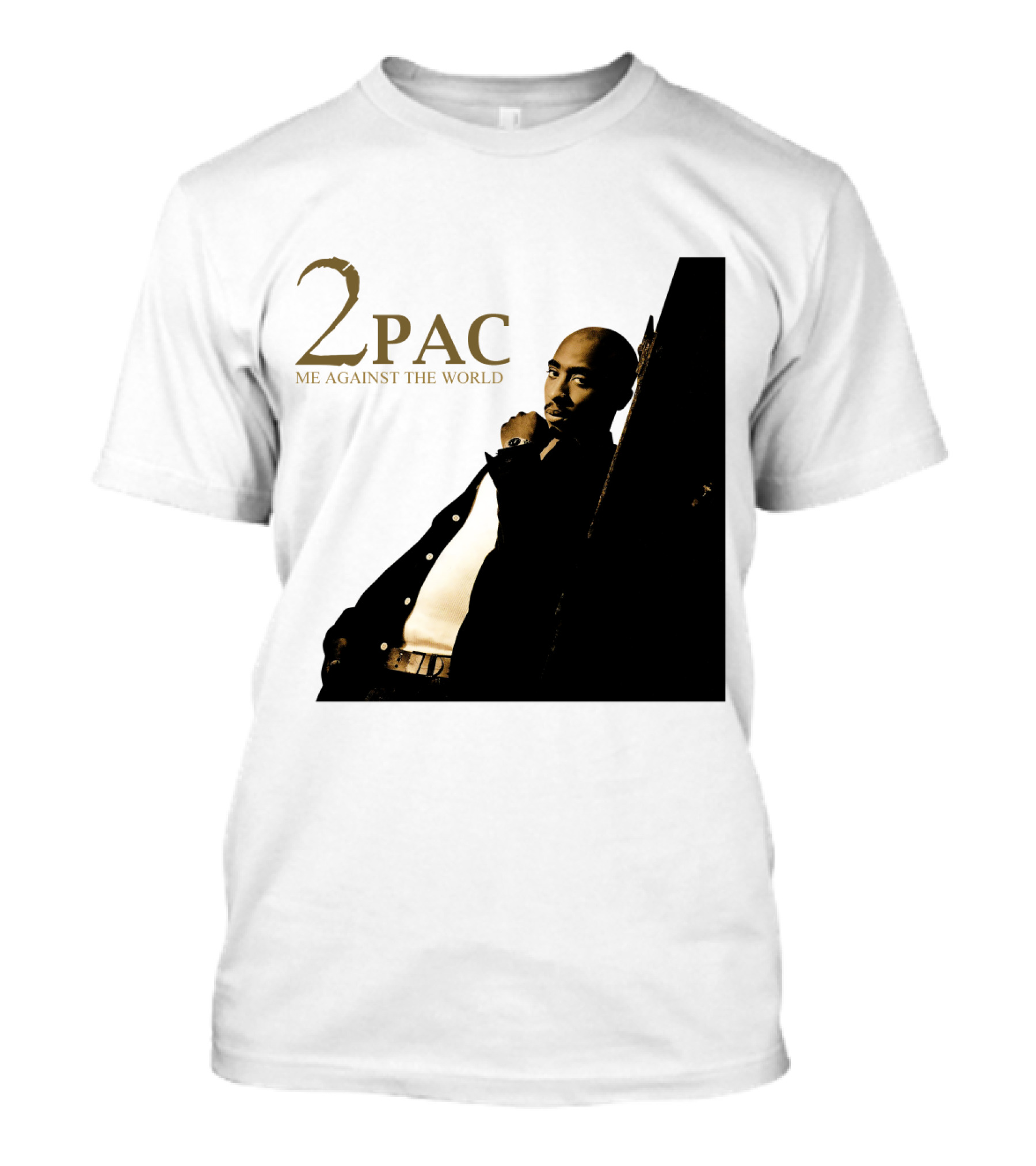 2Pac Me Against The World Album Cover With Tupac Shakur Photo T-Shirt