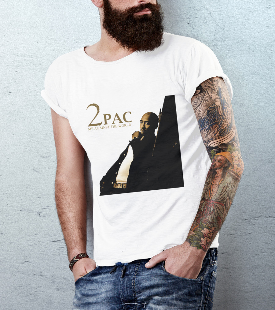 2Pac Me Against The World Album Cover With Tupac Shakur Photo T-Shirt