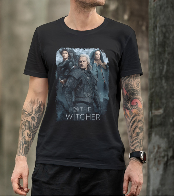 The Witcher 05 Netflix Series Characters Geralt Yennefer Ciri T-Shirt