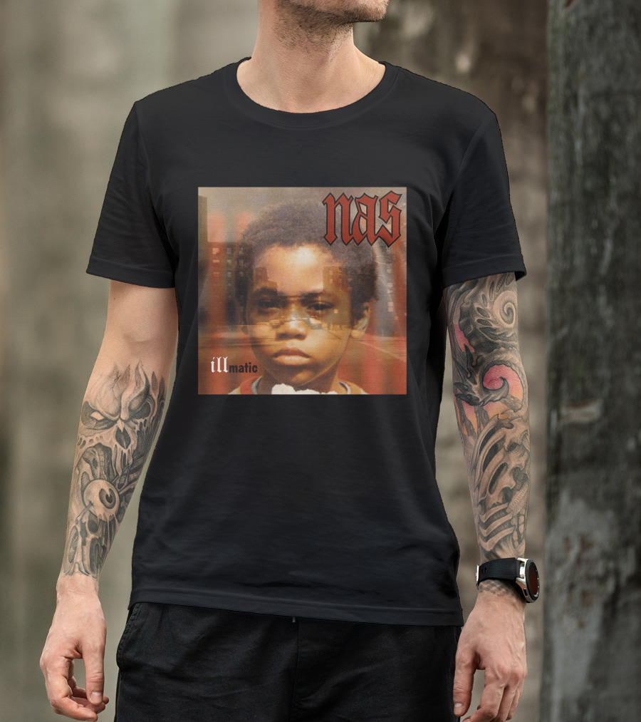 Nas Illmatic Album Art Young Boy New York Urban Landscape T-Shirt