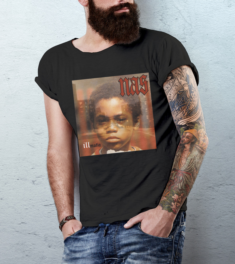 Nas Illmatic Album Art Young Boy New York Urban Landscape T-Shirt