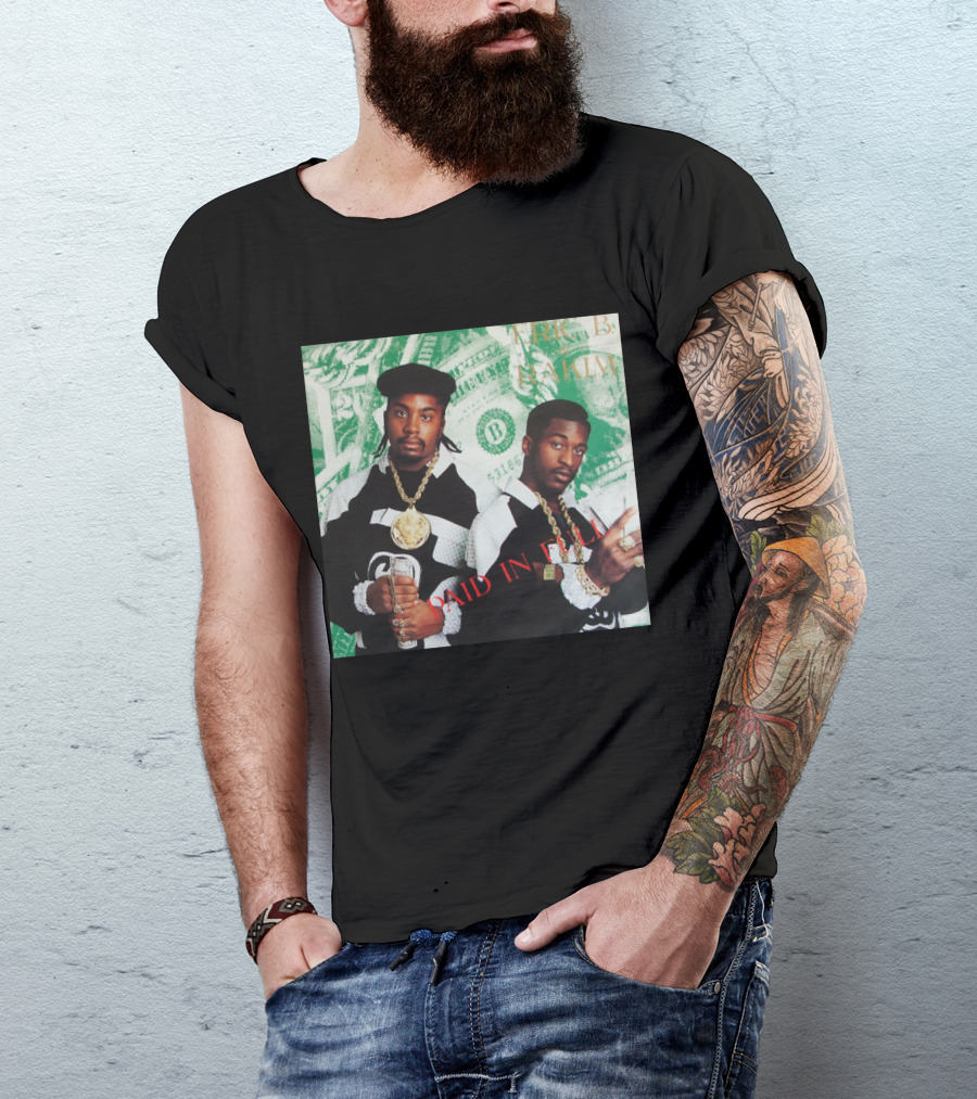 Eric B & Rakim Paid In Full Dollar Bills 1980S Style T-Shirt