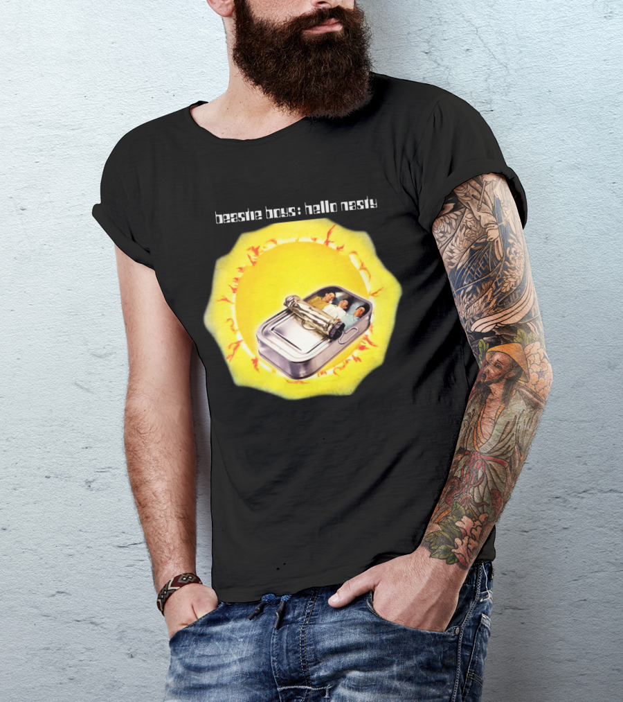 Beastie Boys Hello Nasty Album Cover Sardine Can 1998 Sunburst T-Shirt