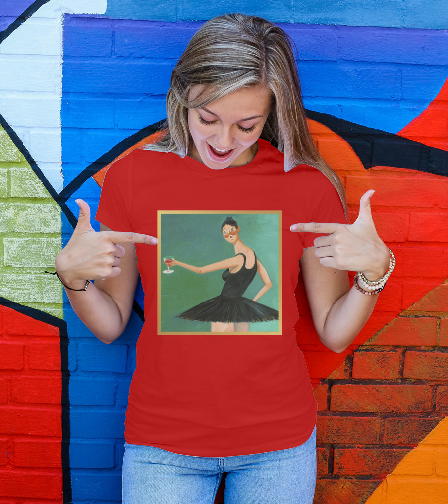 Kanye West My Beautiful Dark Twisted Fantasy Ballerina Cover Art T-Shirt