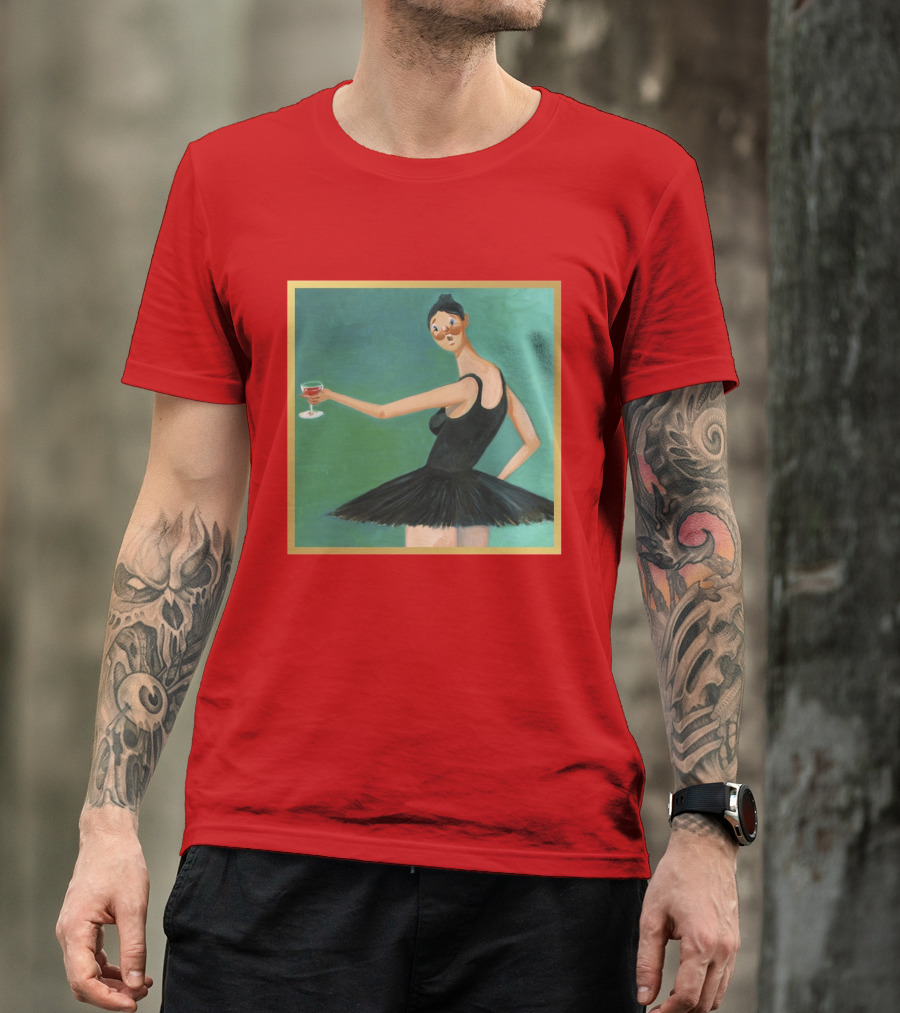 Kanye West My Beautiful Dark Twisted Fantasy Ballerina Cover Art T-Shirt