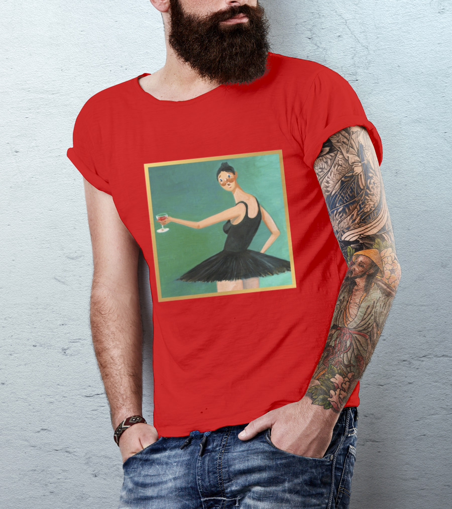 Kanye West My Beautiful Dark Twisted Fantasy Ballerina Cover Art T-Shirt