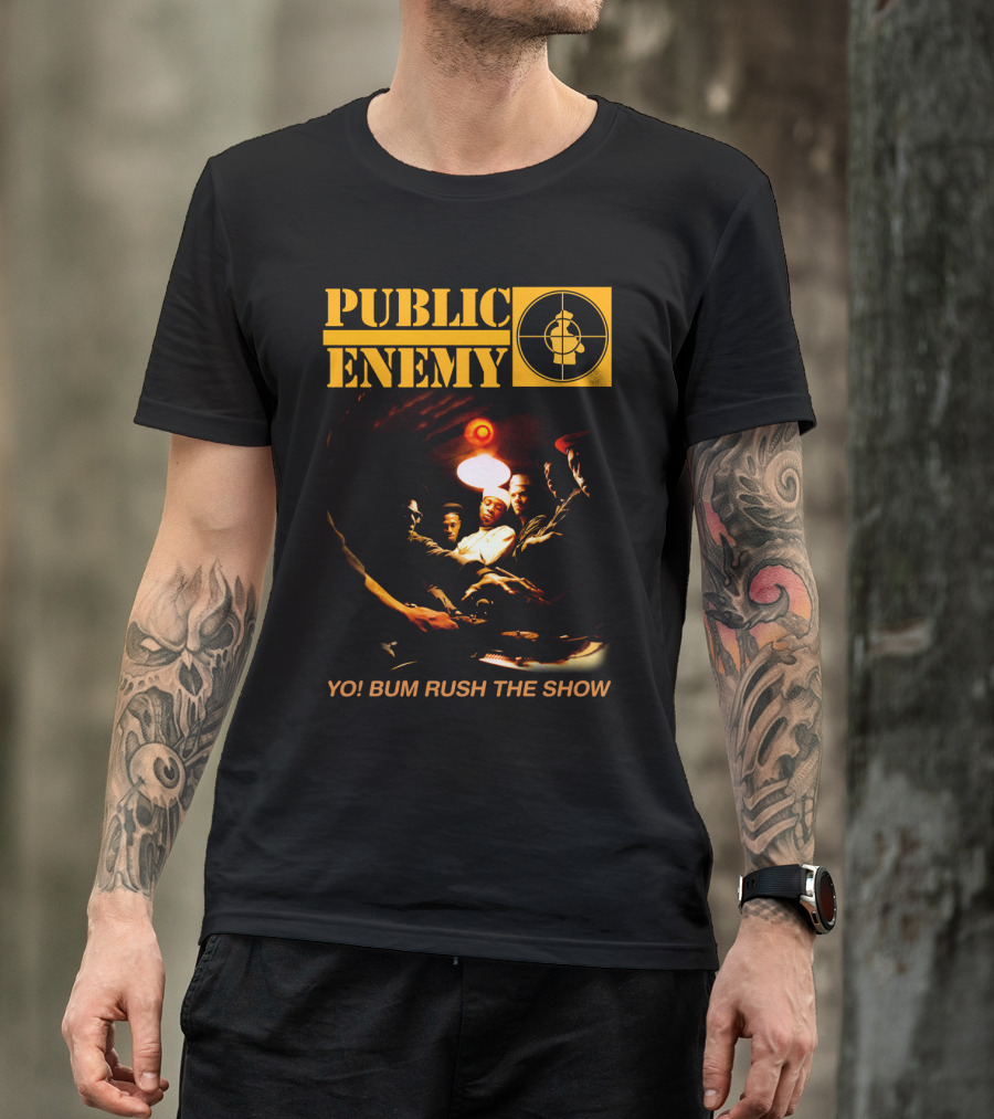 Public Enemy Yo Bum Rush The Show Classic Rap Album Cover T-Shirt