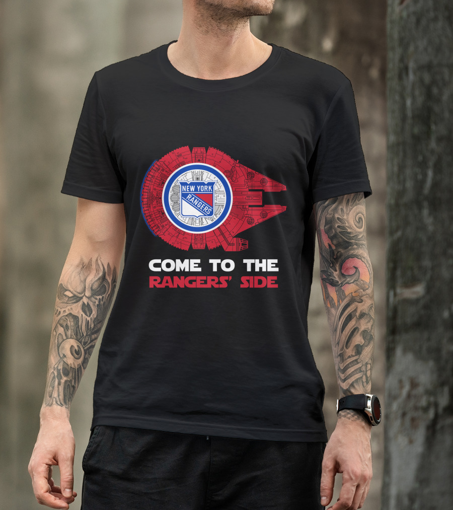 New York Rangers Millennium Falcon Come To The Rangers' Side T-Shirt